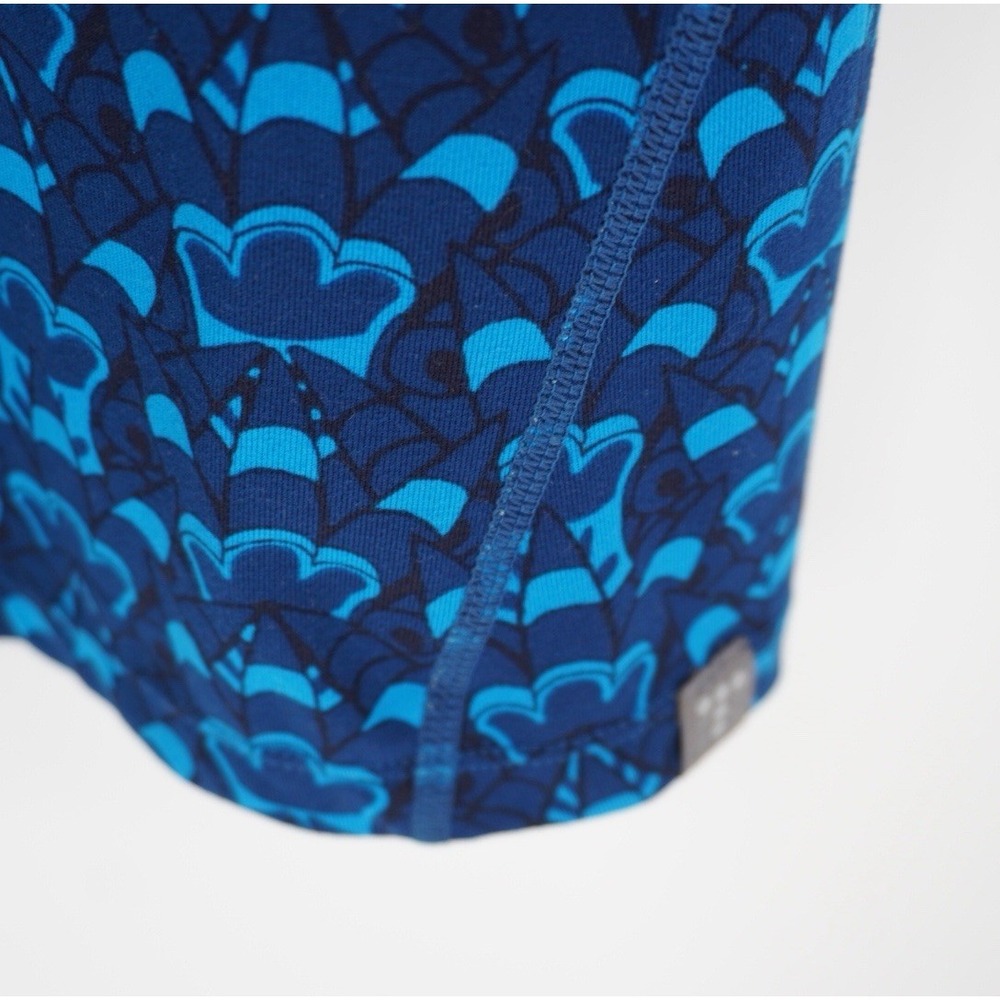 Title Nine Dream Getaway Long Sleeve Dress Venetian Blue Print Small Activewear - Picture 6 of 11